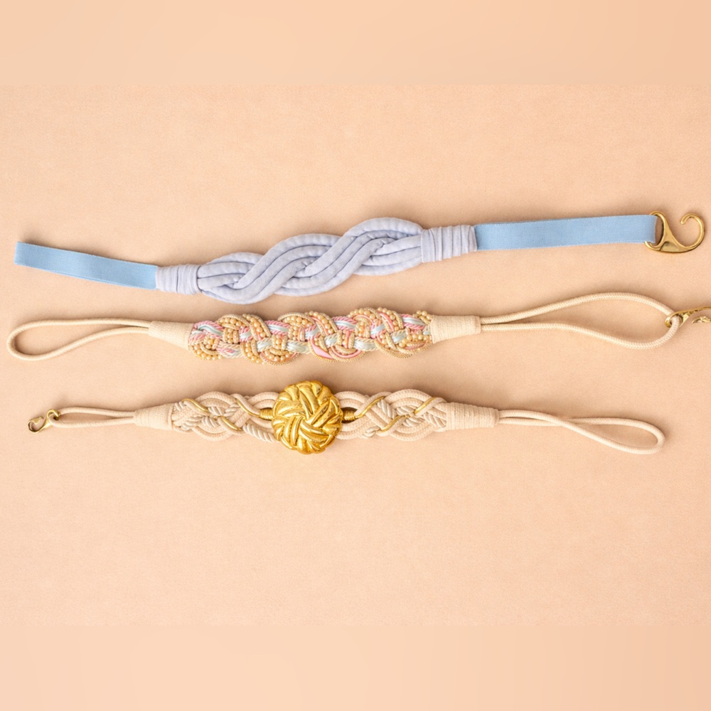SOLD Vintage 80s Statement Belt Bundle – Braided Rope Belts (3)